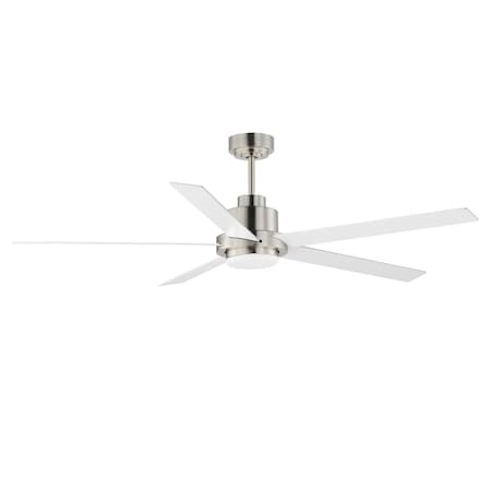 Maxim Lighting Daisy 60'' 5-Blade Fan w LED Light Kit, Satin Nickel 88826SN